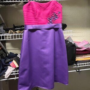 Pink and purple dress